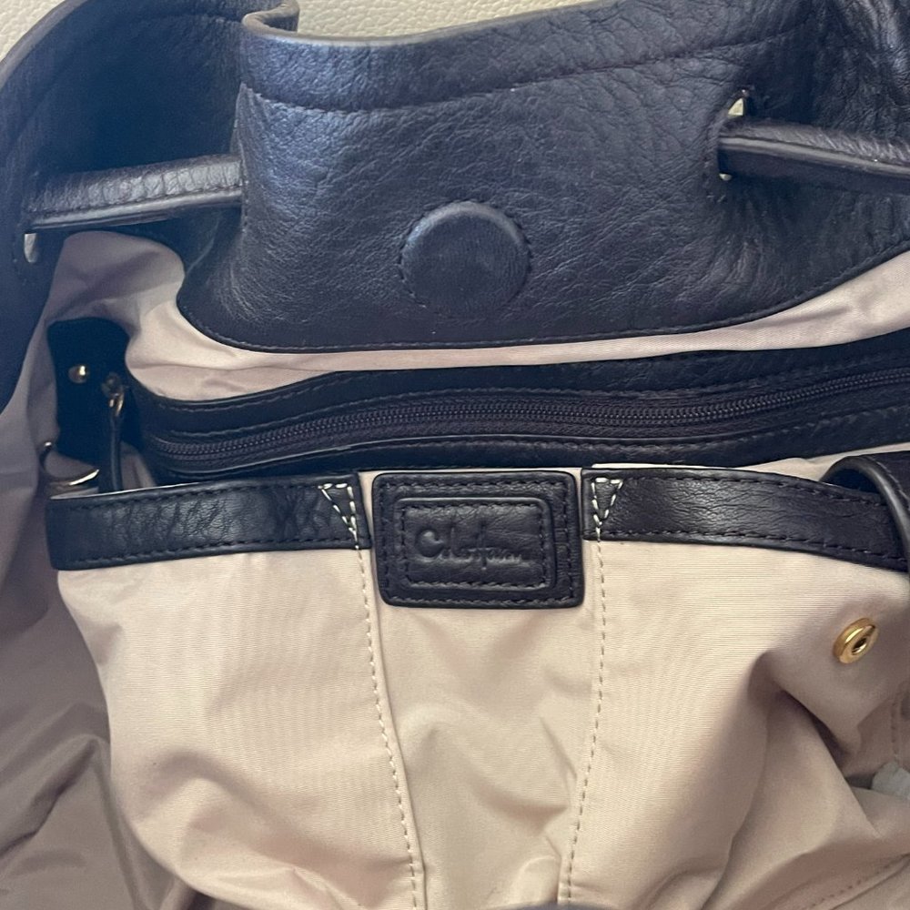 Cole Haan Dark Brown Leather Hobo Purse - Picture 3 of 4